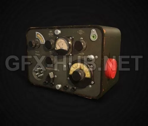PBR Game 3D Model – USSR Sever-BIS Radio PBR