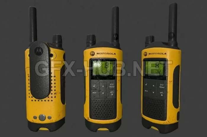 PBR Game 3D Model – Walkie Talkie