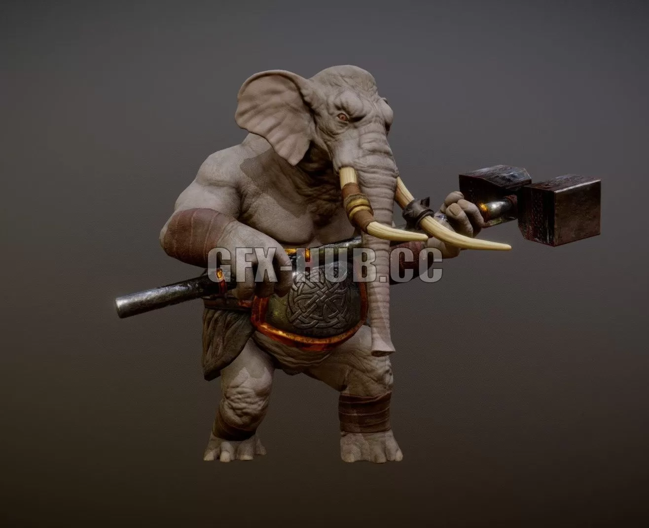 PBR Game 3D Model – WERELEPHANT ANIMATIONS
