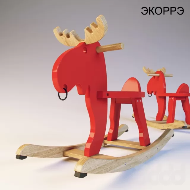 CHILDRENS ROOM DECOR – ЭКОРРЭ Лось-качалка
