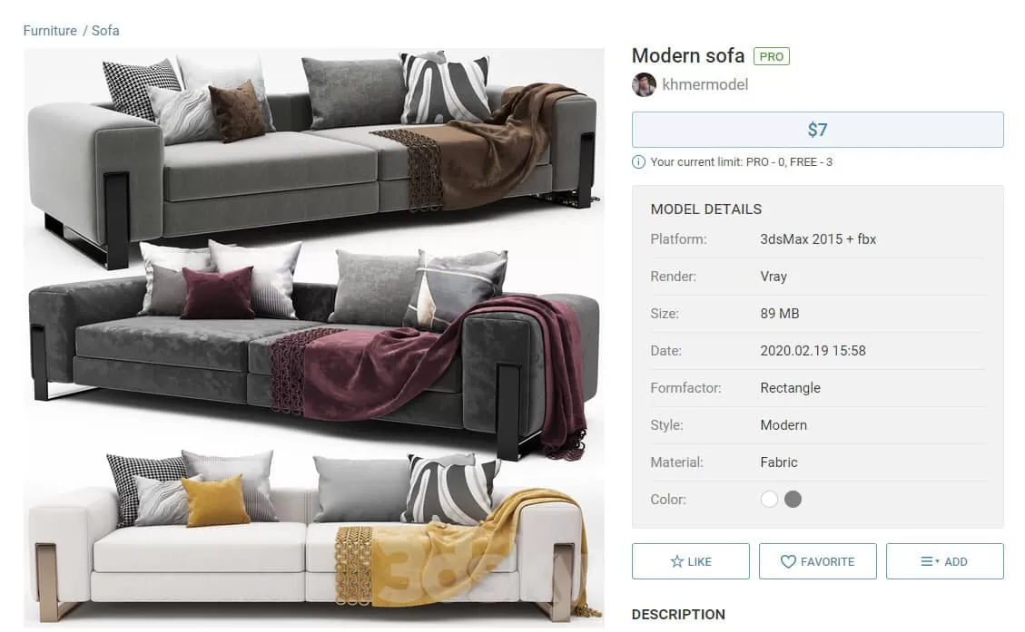 3DSKY FREE - FREE 3DS MAX MODELS