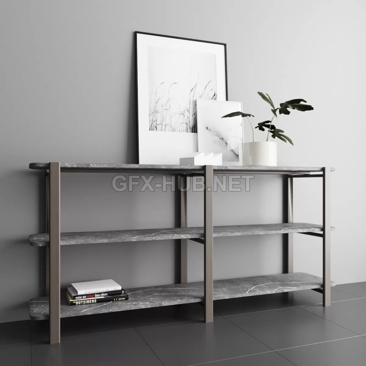 FURNITURE 3D MODELS – ALAKA Shelving unit retegui