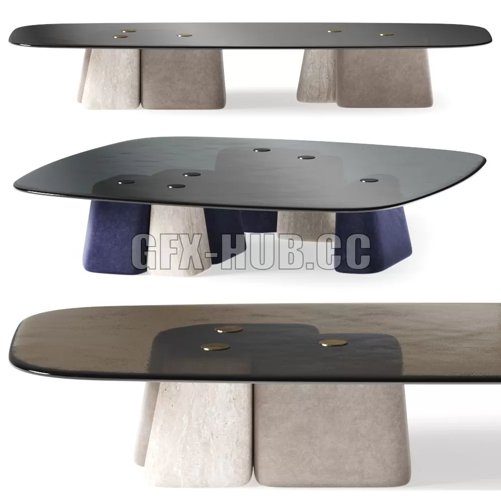 FURNITURE 3D MODELS – Baxter Fany Coffee Tables