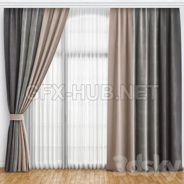 FURNITURE 3D MODELS – Curtains Study