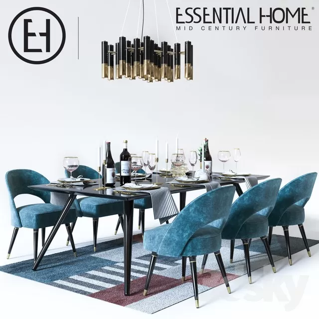 3DSKYMODEL – Dining Table sets – 4027
