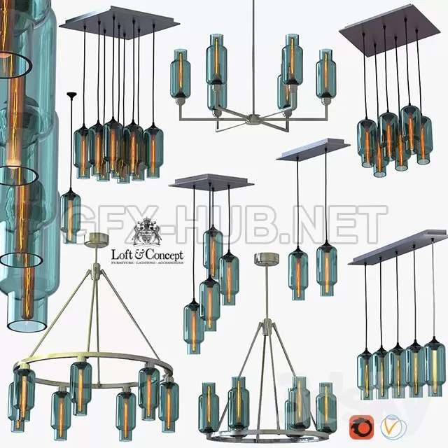 FURNITURE 3D MODELS – HANGING LAMP JEREMY PYLES JEREMY PHAROS