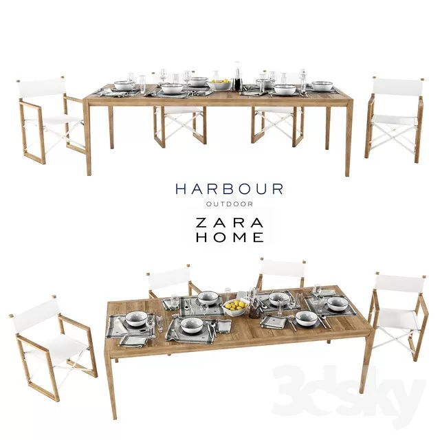 3DSKYMODEL – Dining Table sets – 4071
