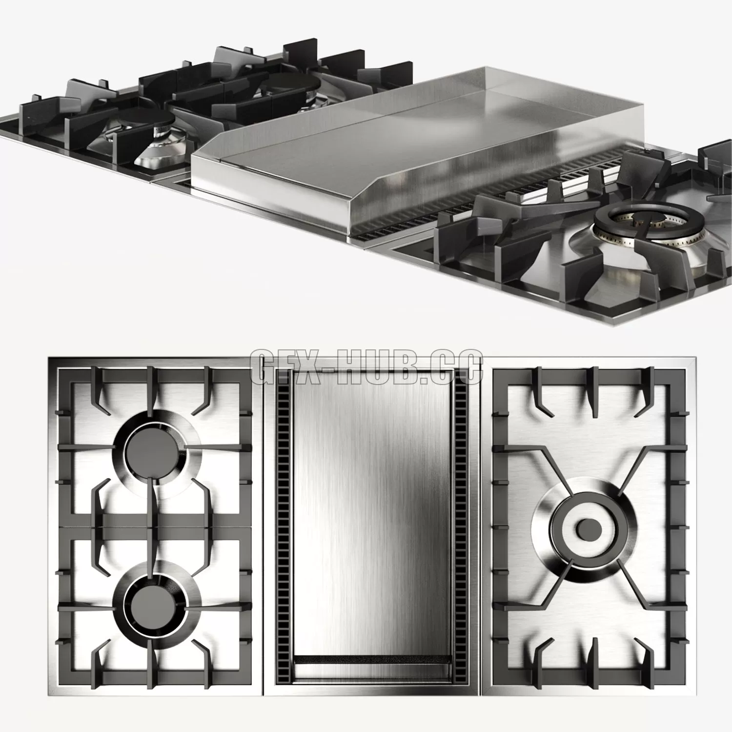 FURNITURE 3D MODELS – ILVE COOKTOP