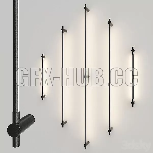 FURNITURE 3D MODELS – Juniper Thin Single & Double Wall Lamps