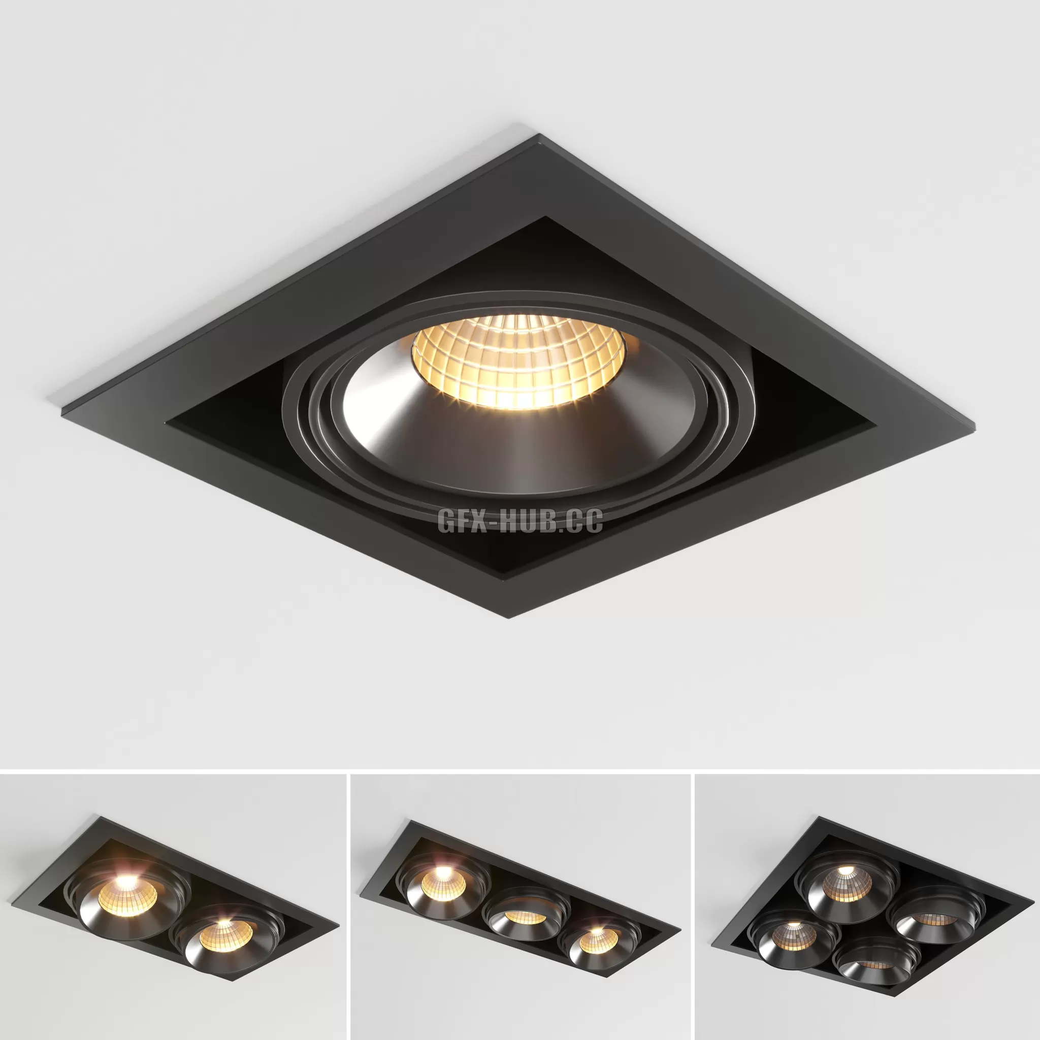 FURNITURE 3D MODELS – Multiple Trimless Spot Light
