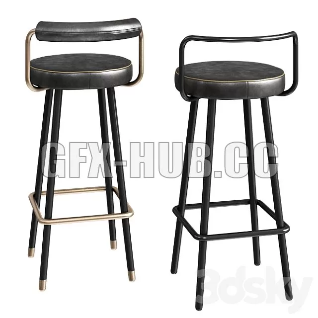 FURNITURE 3D MODELS – ToposWorkshop Block BA Bar Stool