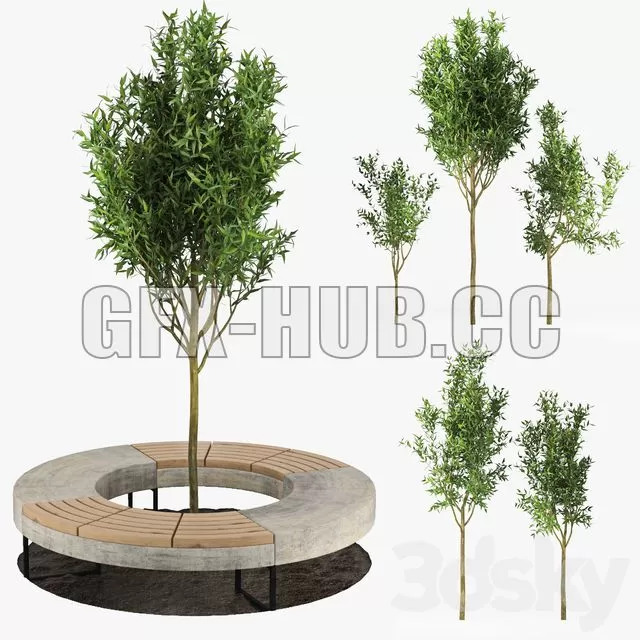 FURNITURE 3D MODELS – Tree Flowerbed