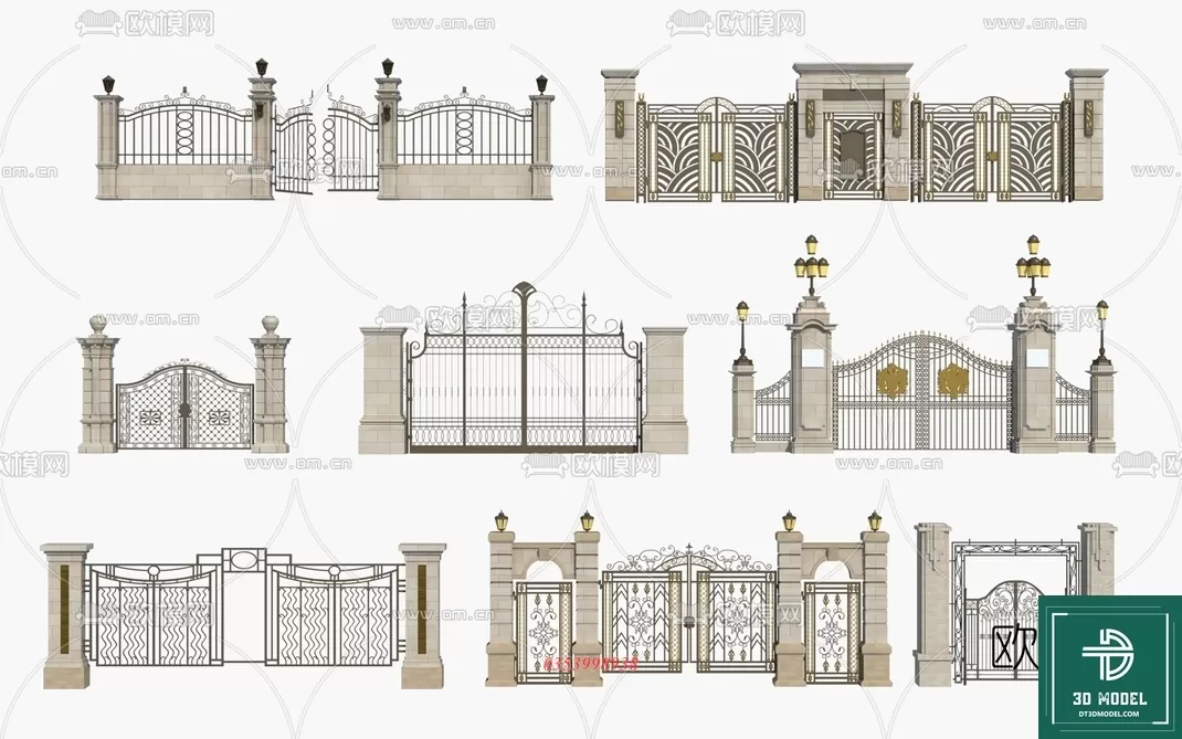 CLASSIC GATE – 3D MODELS – 009