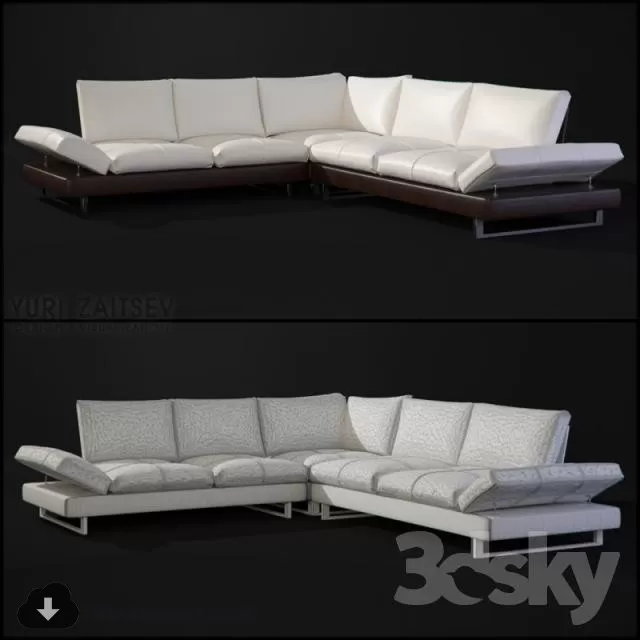 MODERN SOFA L TYPE – 3DMODELS – 010