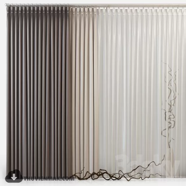 CURTAINS – WINDOW COVERS – 3D MODELS – 025