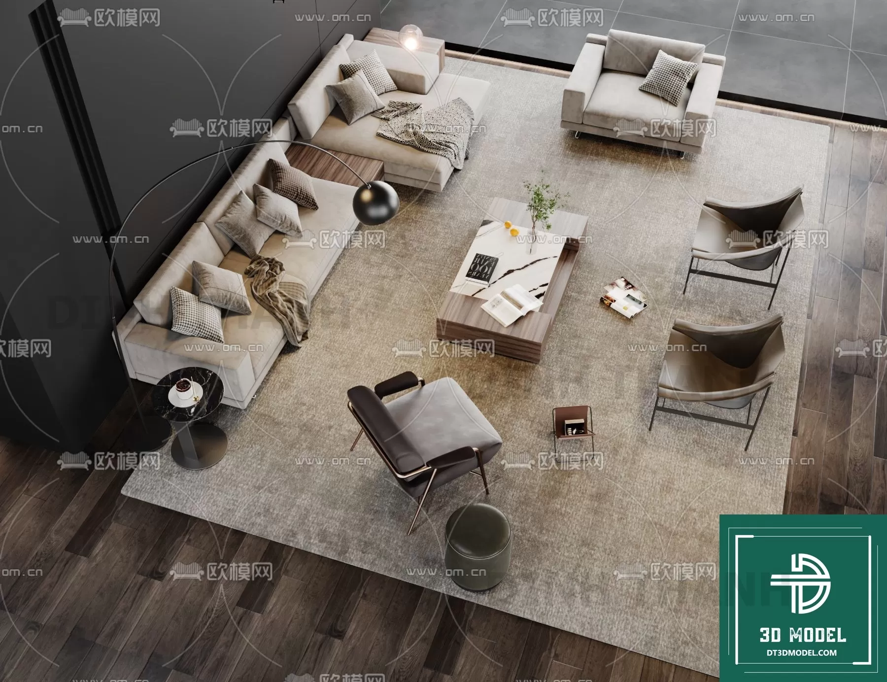 MINOTTI SOFA – 3D MODELS – 064