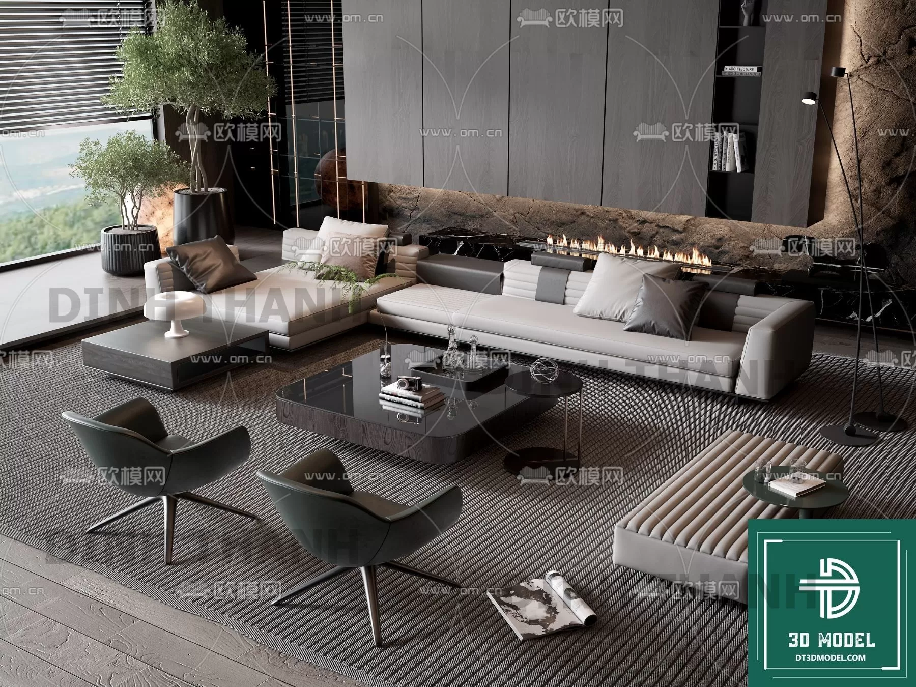 MINOTTI SOFA – 3D MODELS – 128