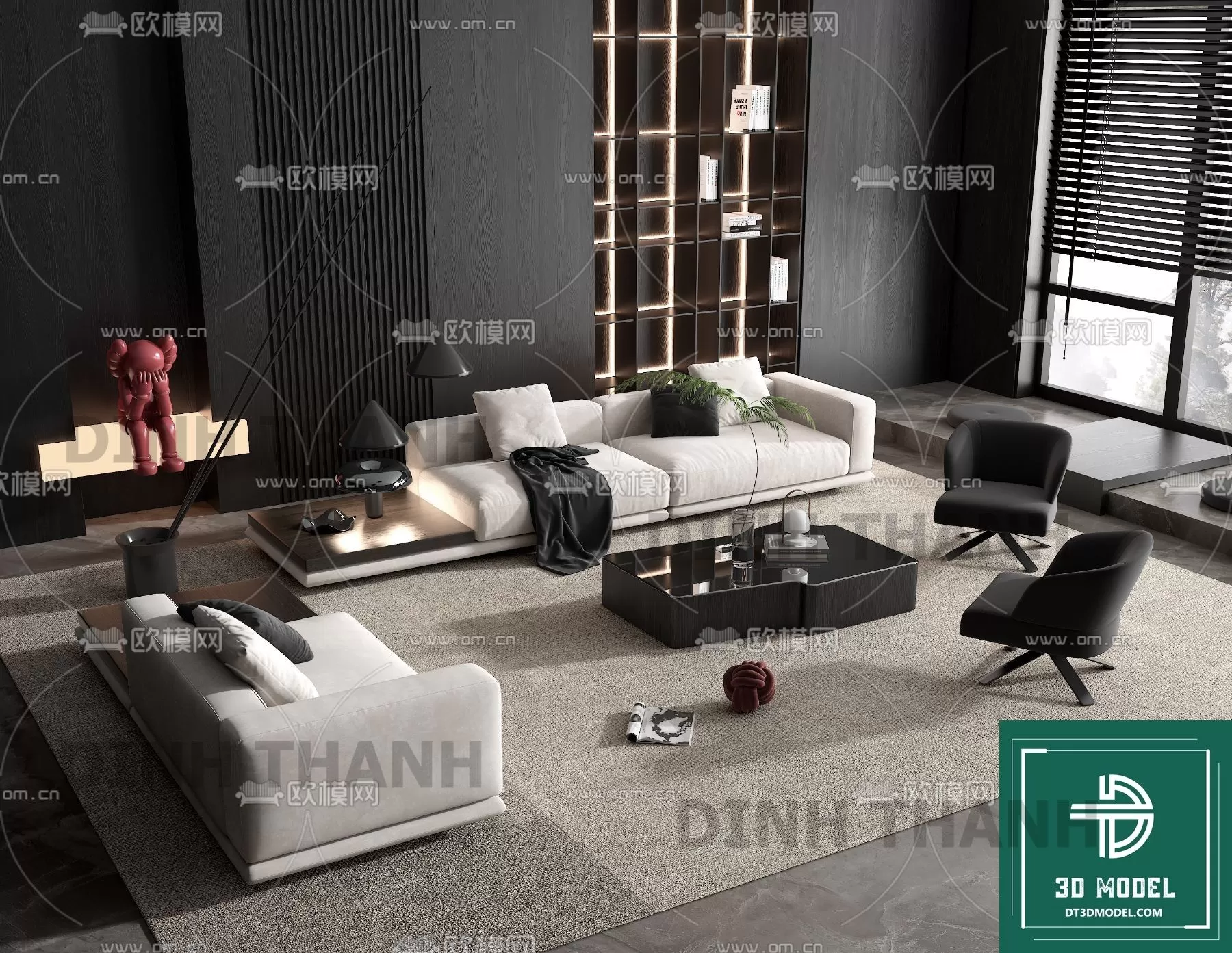 MINOTTI SOFA – 3D MODELS – 140