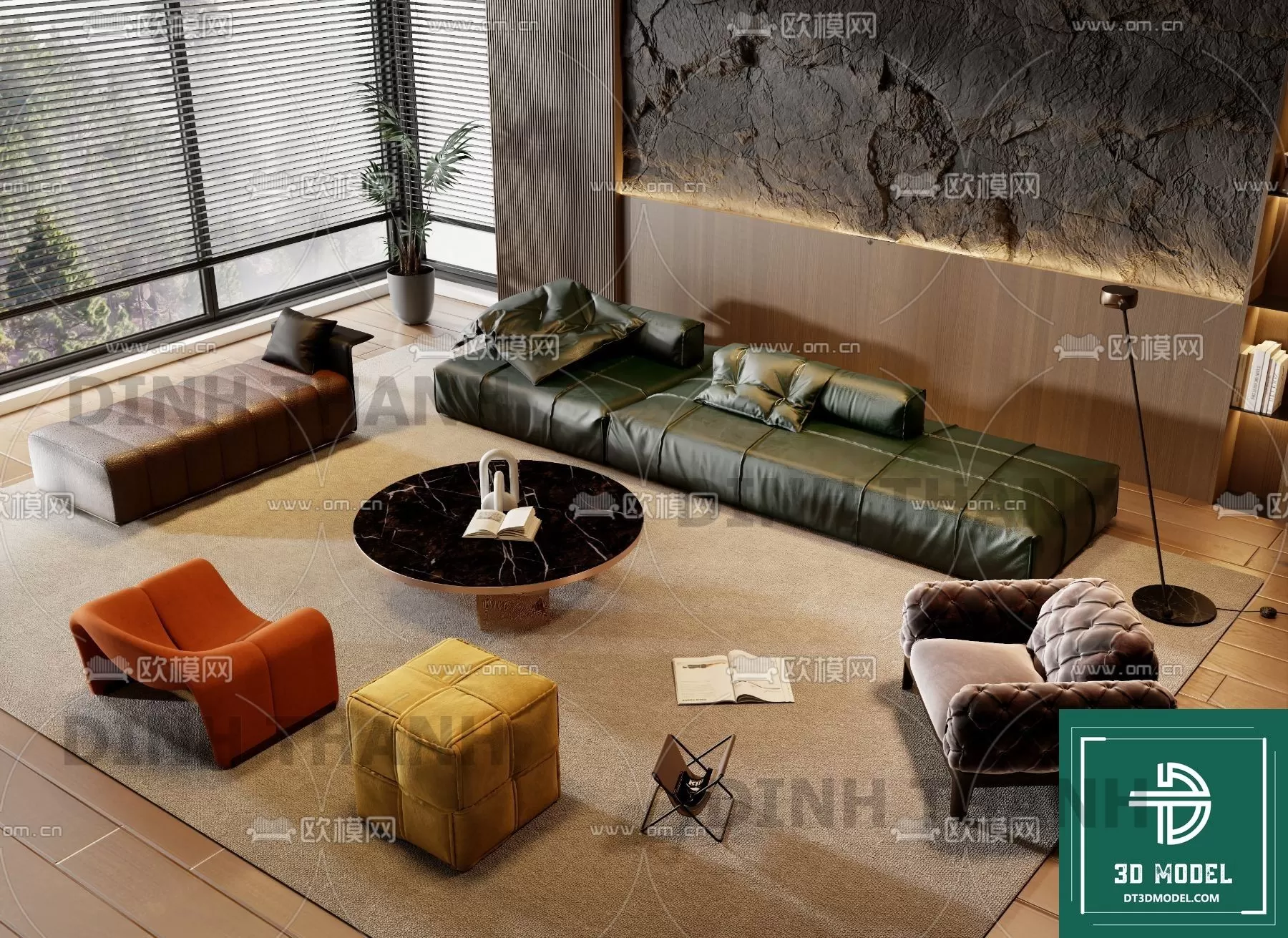 MINOTTI SOFA – 3D MODELS – 159