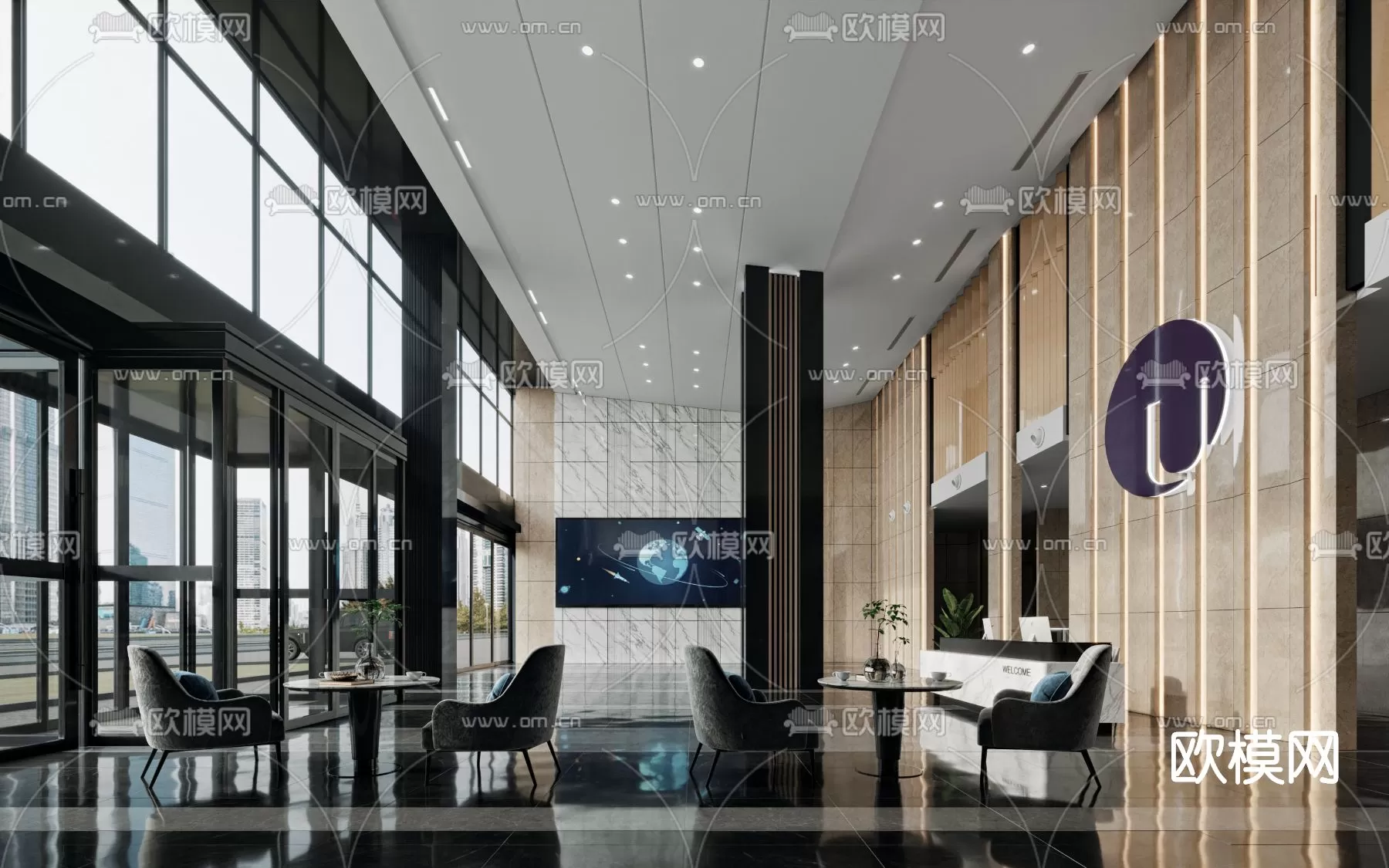 OFFICE LOBBY – 3D MODELS – 015