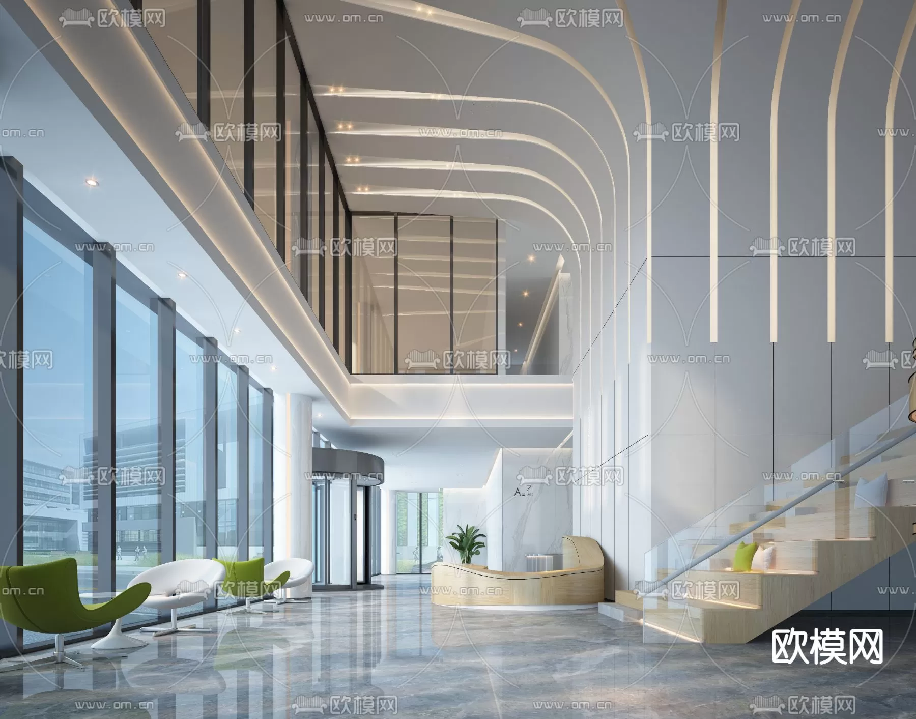 OFFICE LOBBY – 3D MODELS – 044