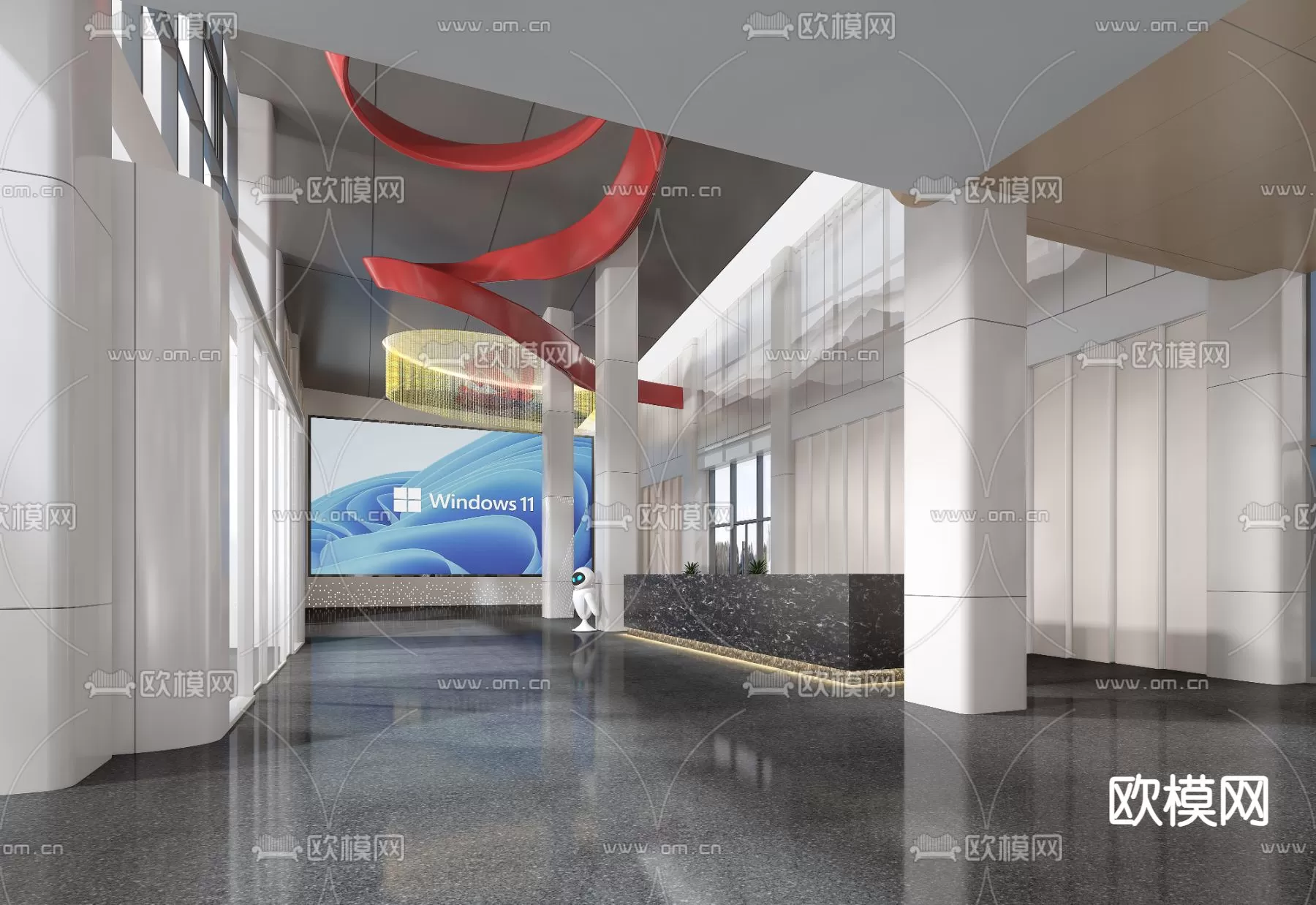 OFFICE LOBBY – 3D MODELS – 070