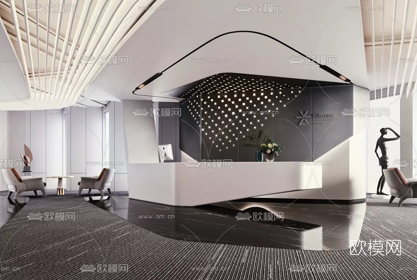 OFFICE ROOM – 3D BLOCK – 3D MODELS – 007