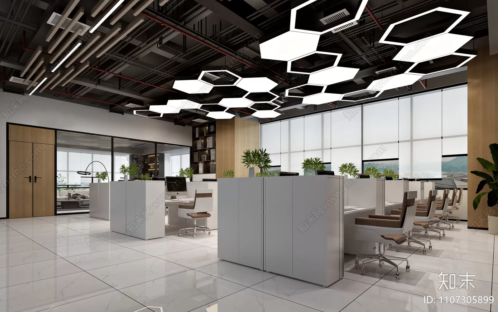 OFFICE ROOM – 3D BLOCK – 3D MODELS – 021