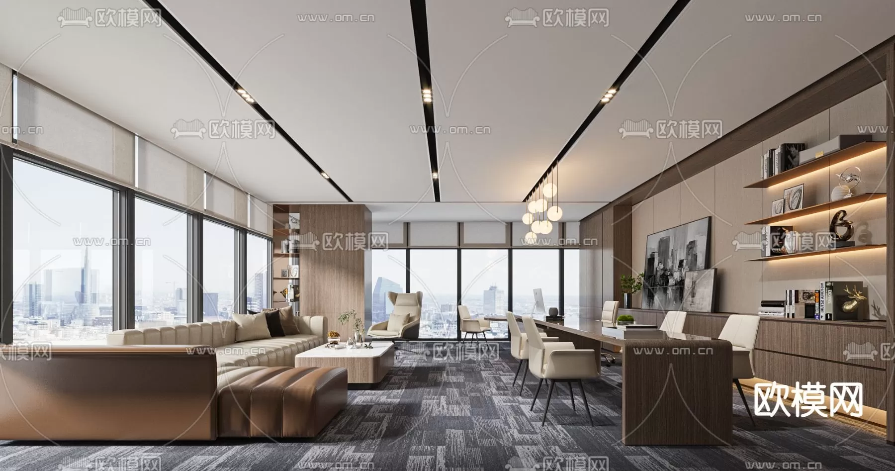 OFFICE ROOM – 3D BLOCK – 3D MODELS – 030