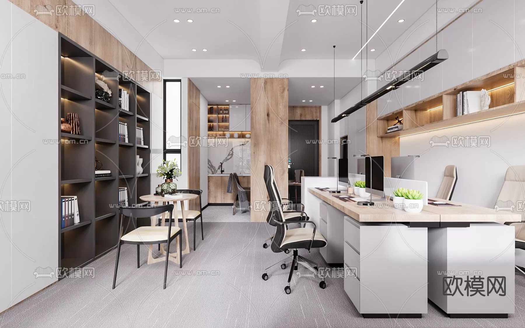 OFFICE ROOM – 3D BLOCK – 3D MODELS – 033