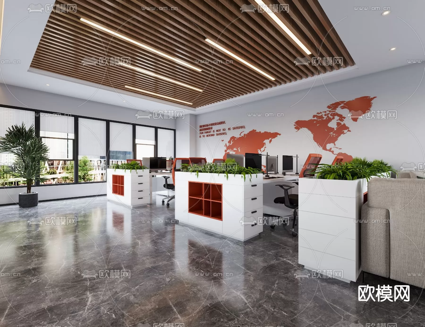 OFFICE ROOM – 3D BLOCK – 3D MODELS – 039