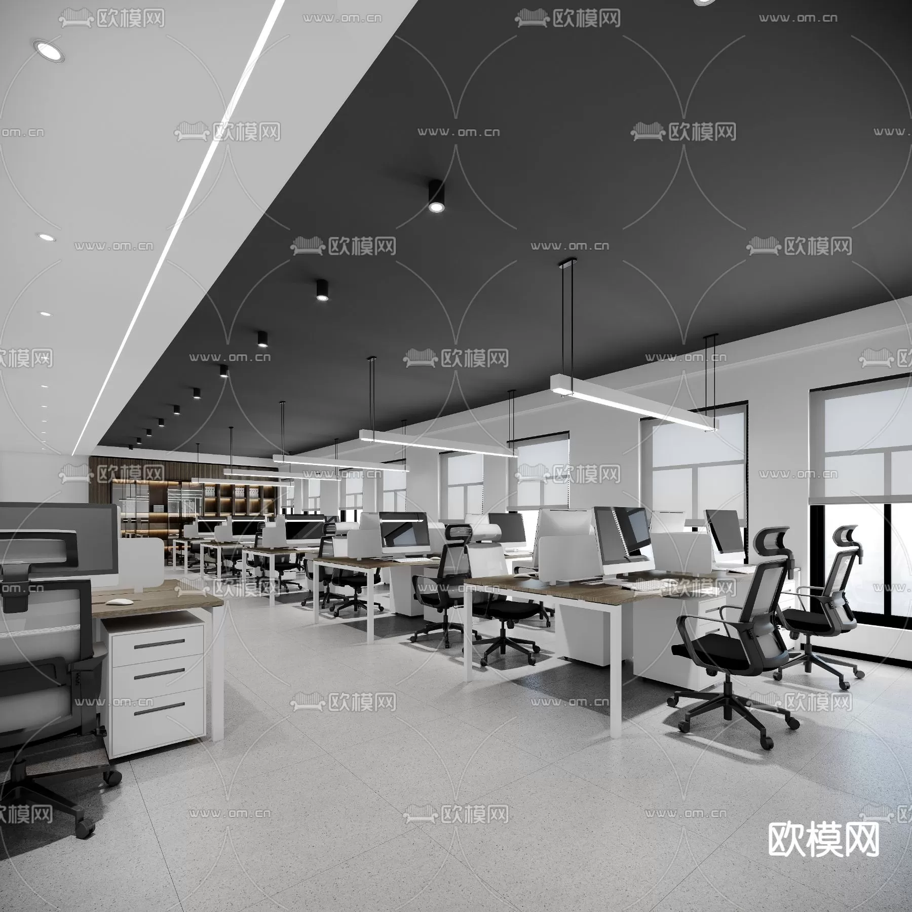 OFFICE ROOM – 3D BLOCK – 3D MODELS – 047