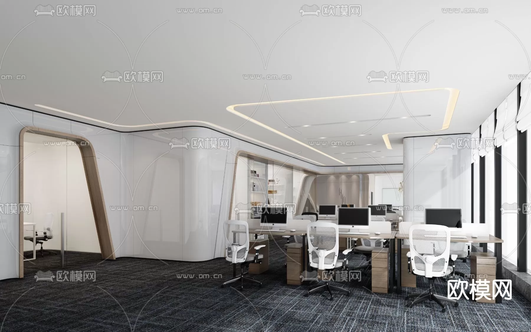 OFFICE ROOM – 3D BLOCK – 3D MODELS – 055