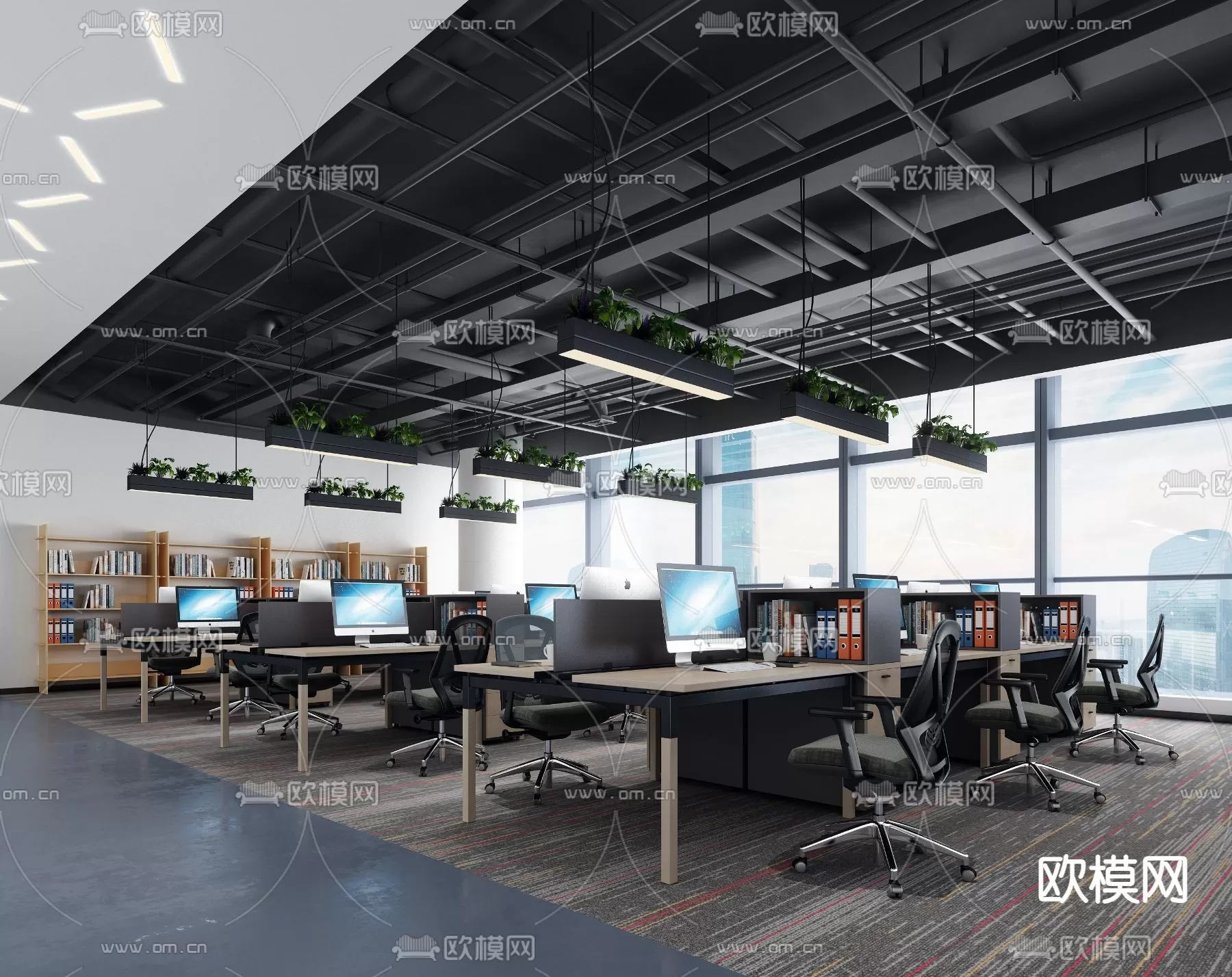 OFFICE ROOM – 3D BLOCK – 3D MODELS – 069