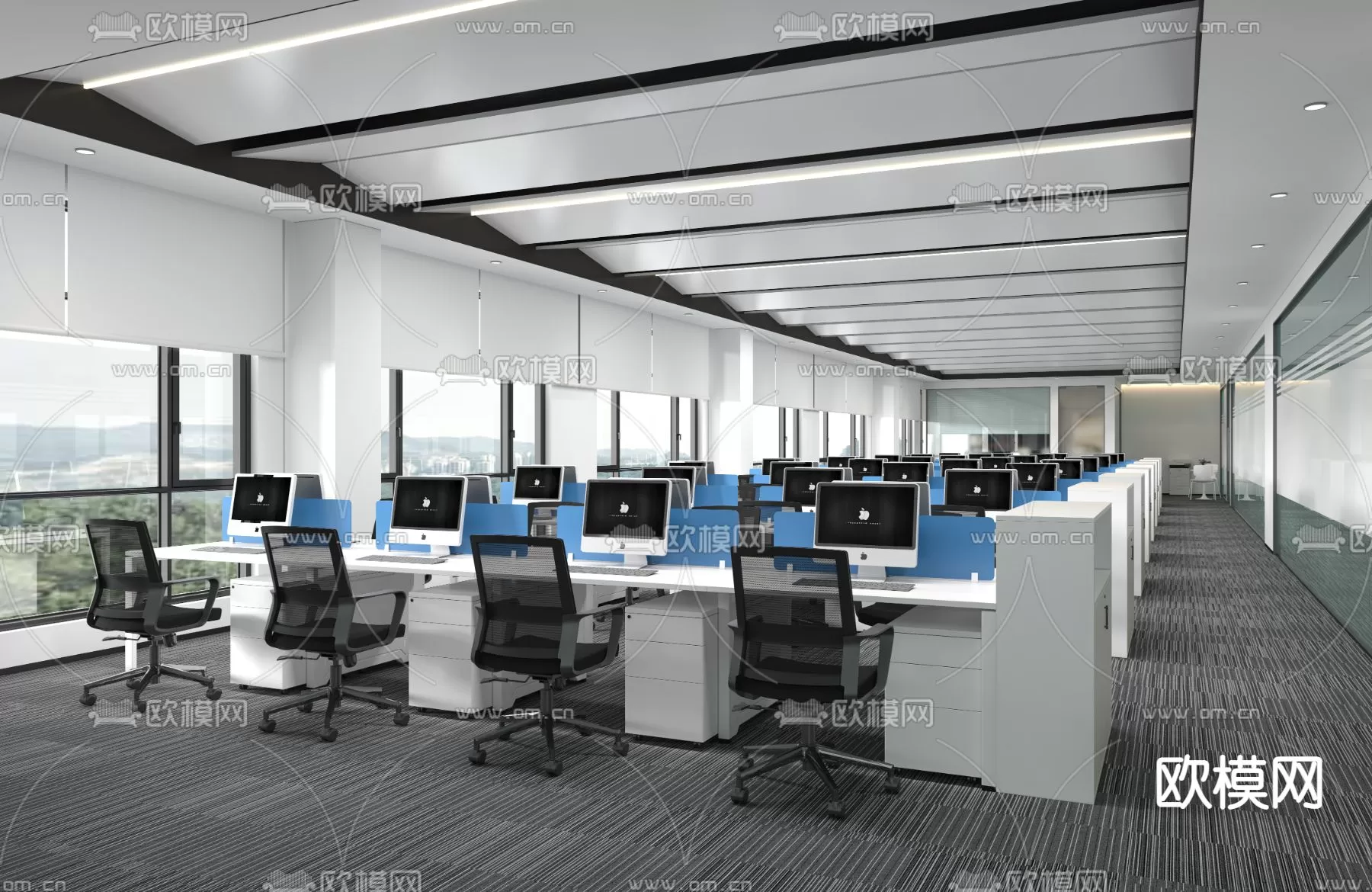 OFFICE ROOM – 3D BLOCK – 3D MODELS – 107