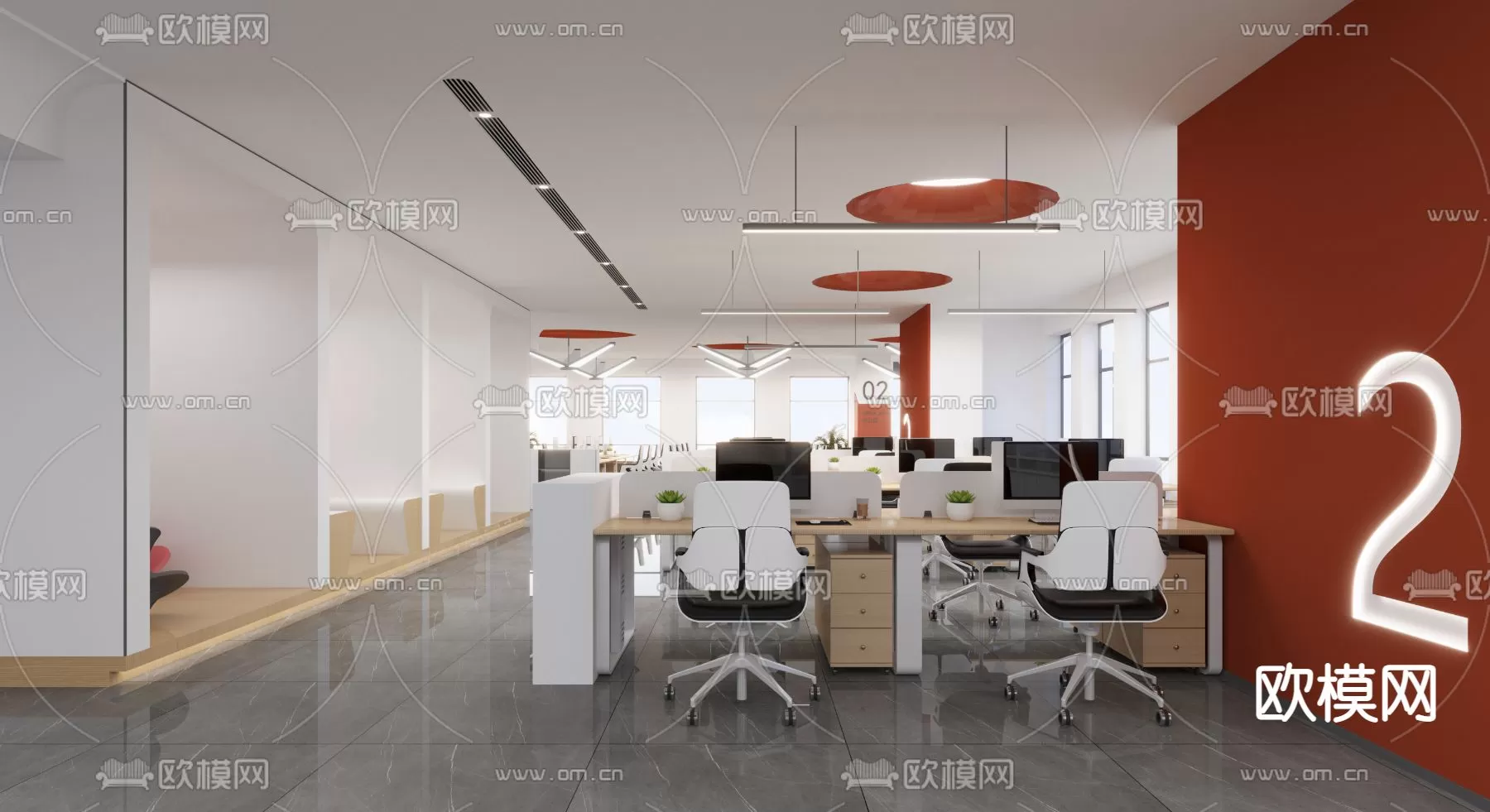 OFFICE ROOM – 3D BLOCK – 3D MODELS – 114