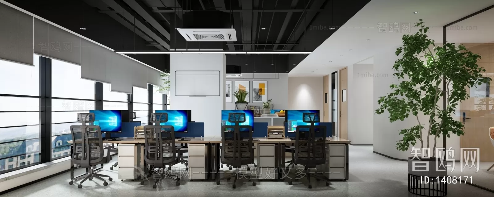 OFFICE ROOM – 3D BLOCK – 3D MODELS – 122