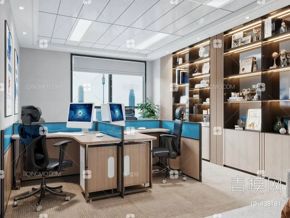OFFICE ROOM – 3D BLOCK – 3D MODELS – 125
