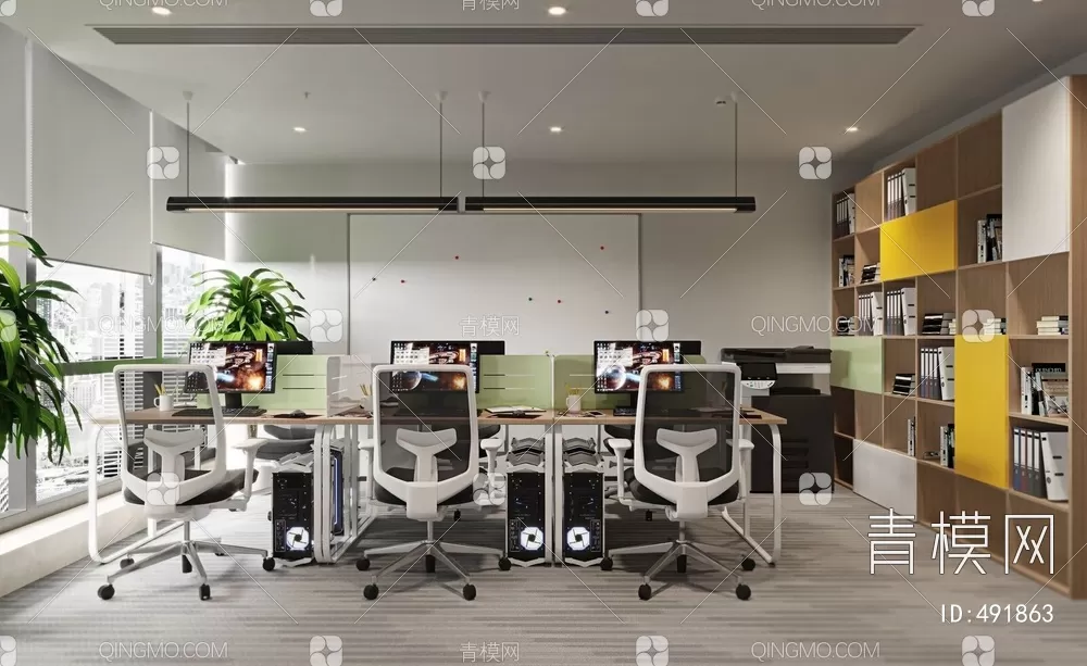 OFFICE ROOM – 3D BLOCK – 3D MODELS – 137
