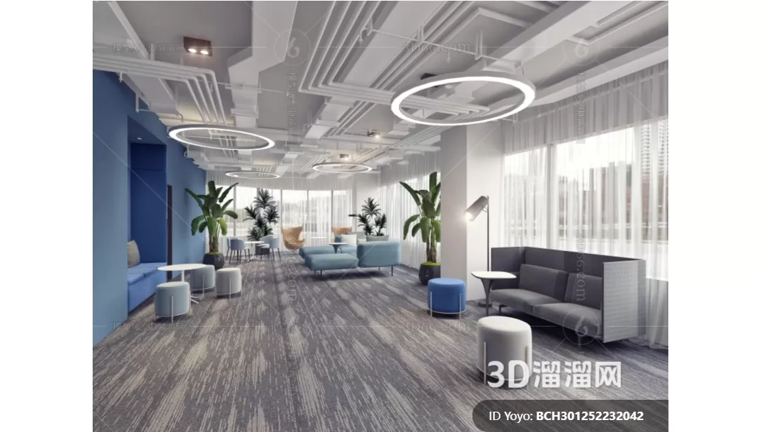 OFFICE ROOM – 3D BLOCK – 3D MODELS – 162