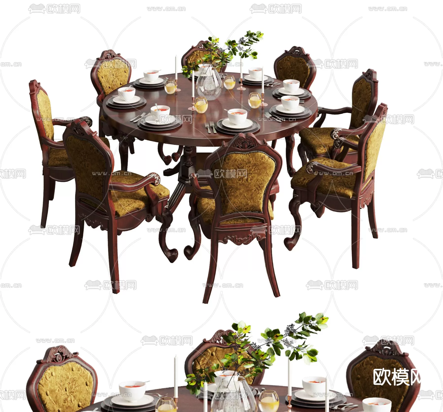 CLASSIC – TABLE 3D MODELS – 035