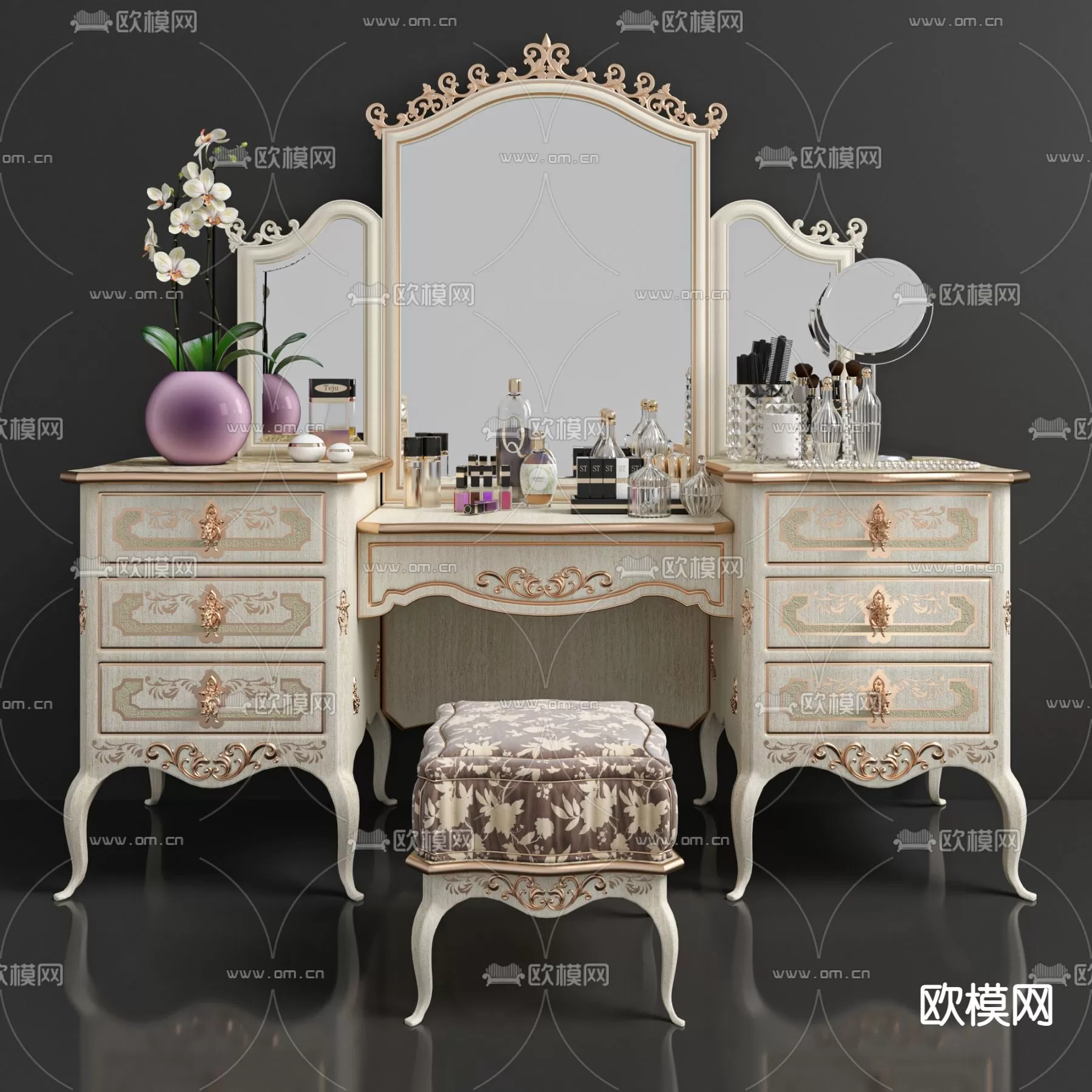 CLASSIC – DESSING TABLE 3D MODELS – 021