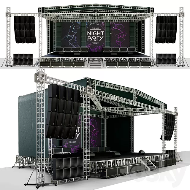 Architecture – 3D Models – Concert scene
