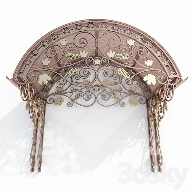 Architecture – 3D Models – Forged visor № 8