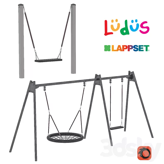Architecture – 3D Models – Lappset swing