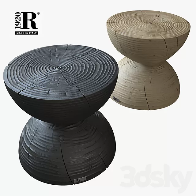 Table 3D Models – Clessidra by Riva 1920
