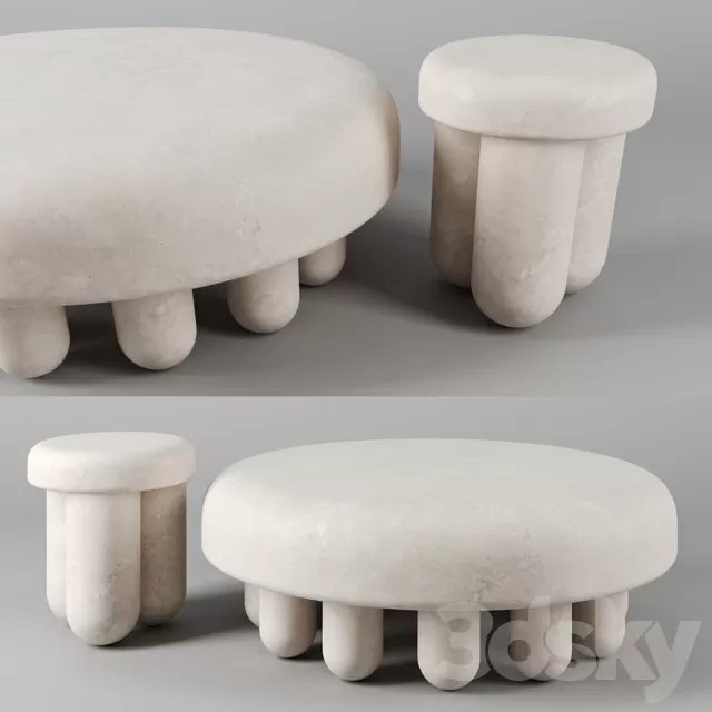 Table 3D Models – Orsetto tables by Kolkhoze