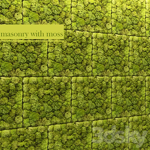 Material – 3D Download – Stone and Moss