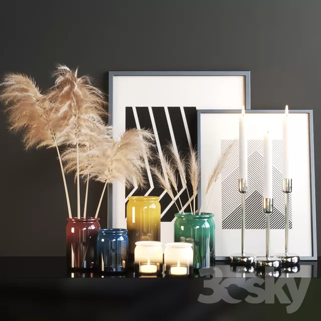Decorative – Set – 3D Models – 0118