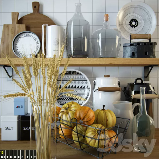Decorative – Set – 3D Models – 0362
